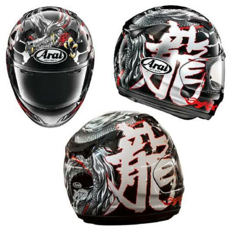 water decal (putih) arai xd dragon