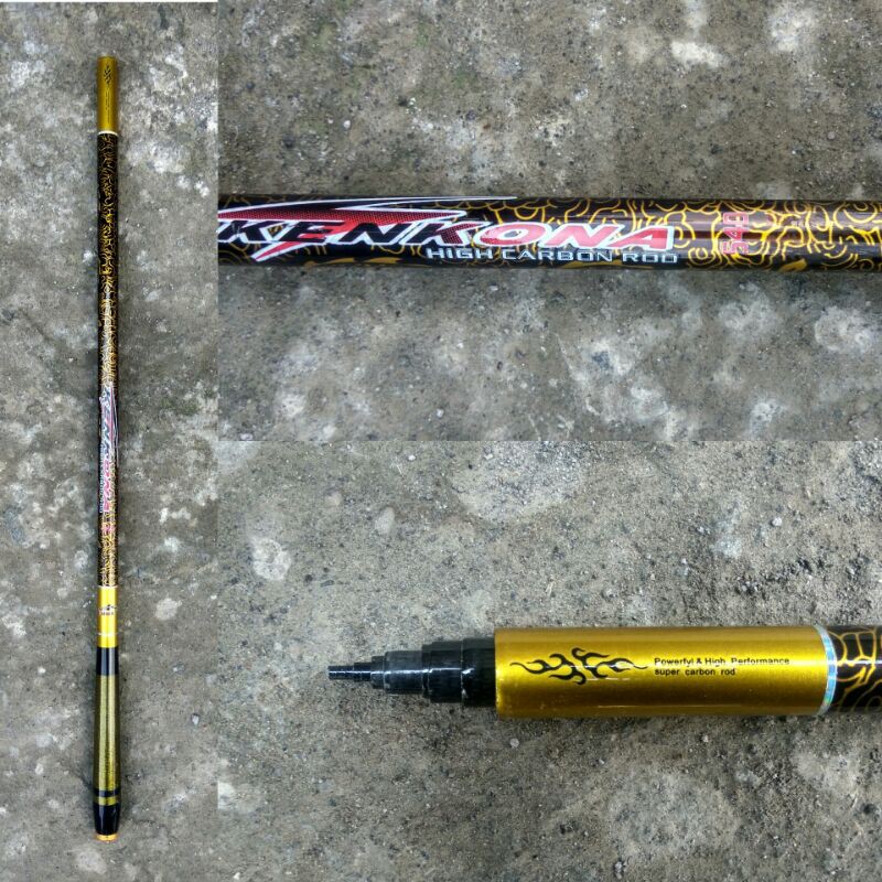 Joran Tegek Carbon Daihan Kenkona 450 540 Kolong Siap Pakai