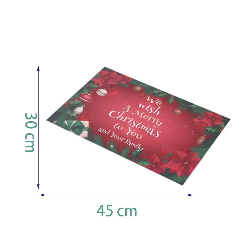 Preva Merry Christmas Home Decor Table Mat Ornamen Tatakan Bisa Dicuci