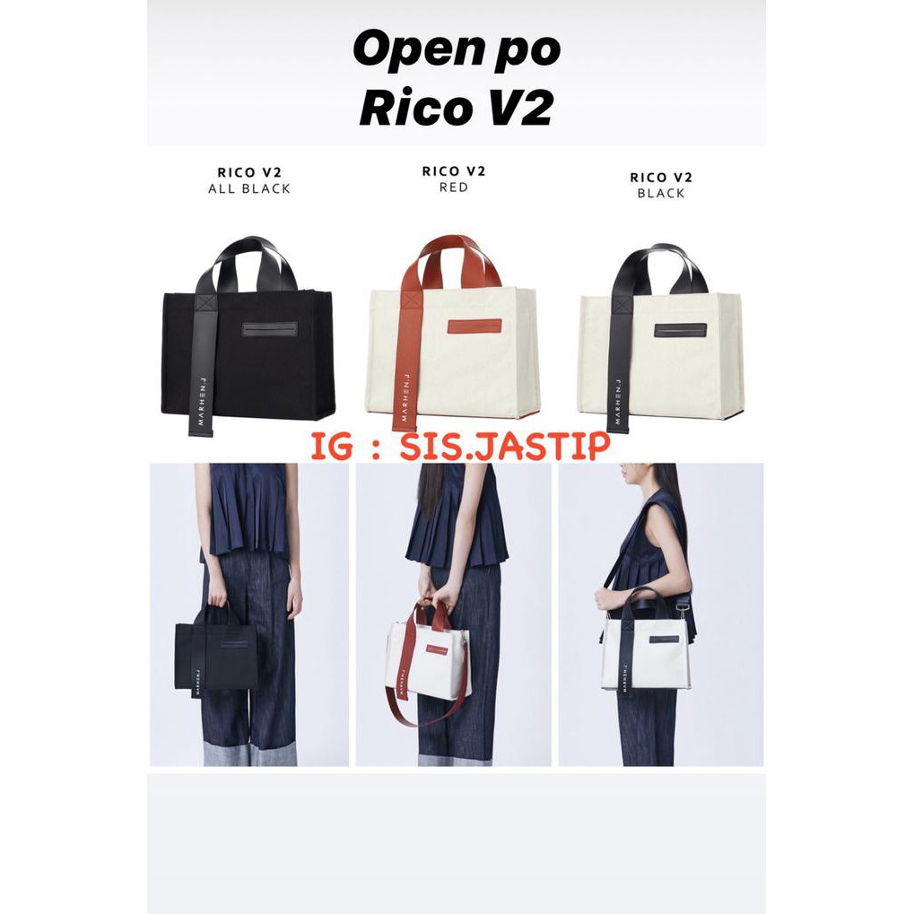 ☛☛ BISA DITAWAR TAS SLEMPANG WANITA☛☛ MARHEN J RICO V2 - ALL BLACK DISKON
