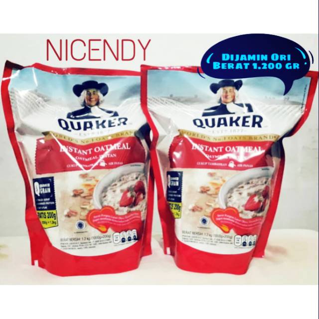 

Quaker Oat Instant Oatmeal 1,2 kg