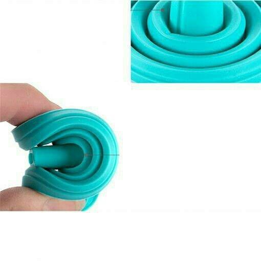 Corong Lipat Portable Bahan Silicon Ukuran Mini Blue Sky