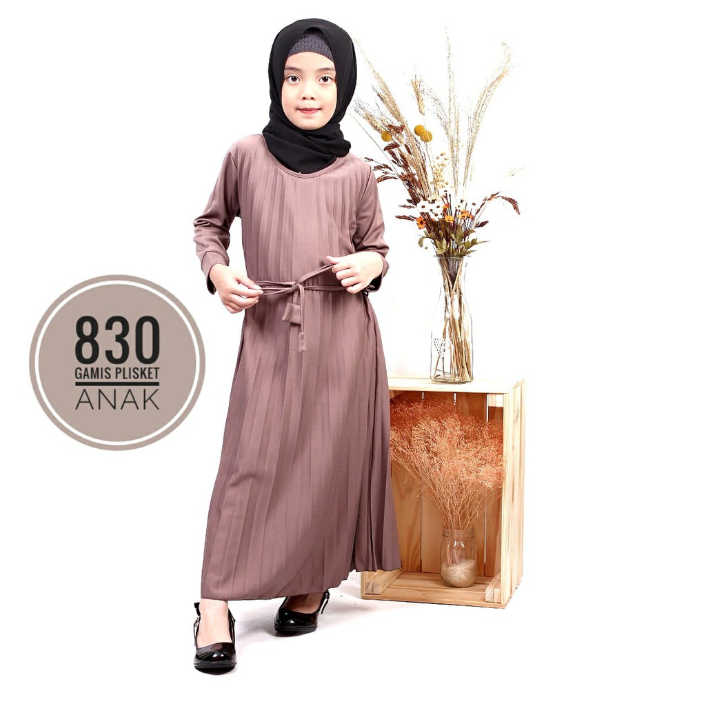 GAMIS PLISKET ANAK 830.A MAXY DRESS PLISKET PRISKET PLEATED DRESS PLISKET MAYUNG FLOWY REMPEL