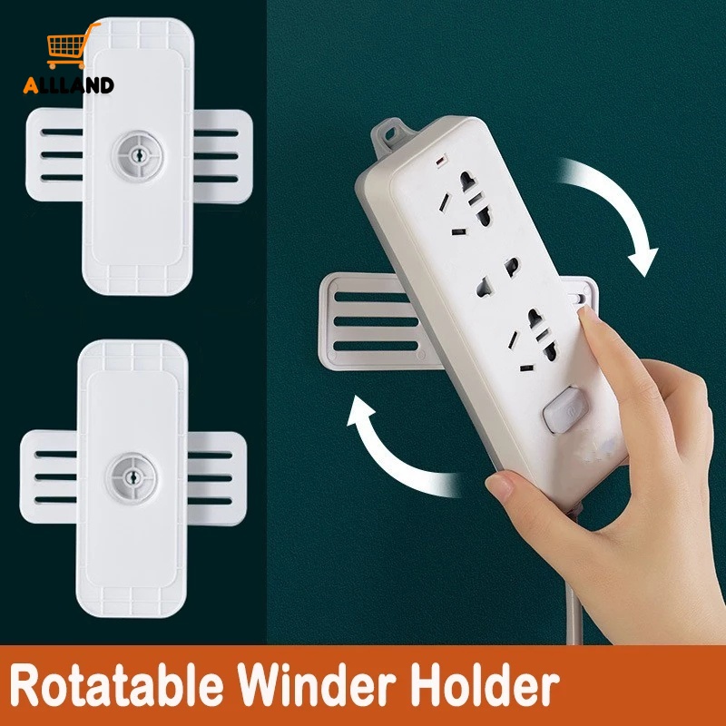 1 Pc Socket Fixer Kabel Router Portabel Bahan ABS Tahan Lama Dengan Perekat