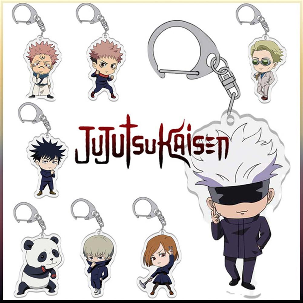 Gantungan Kunci SOLIGHTER Kartun Janpanese Liontin Megumi Jujutsu Kaisen