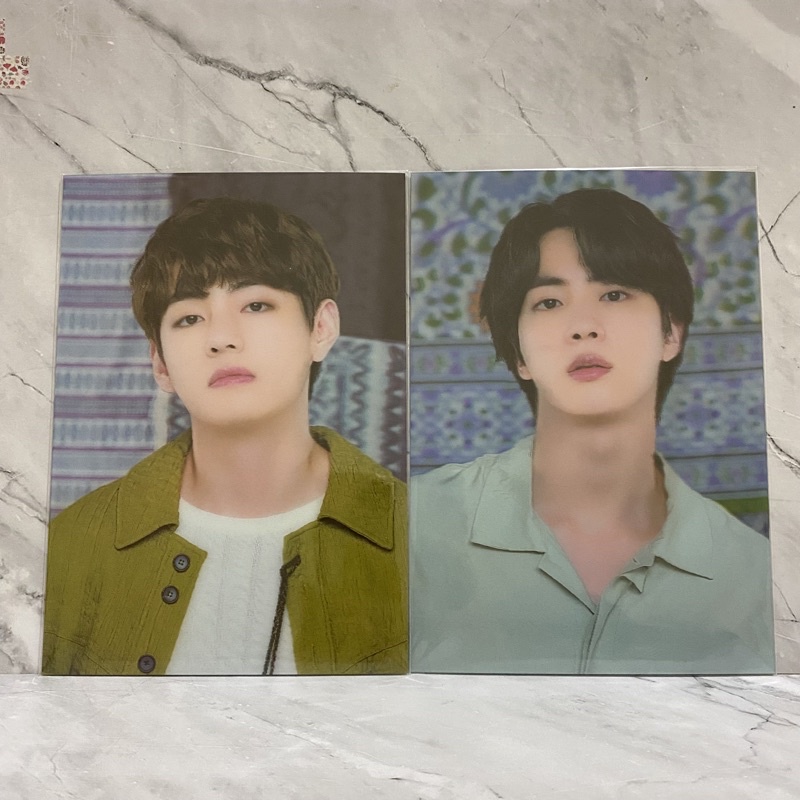 BTS 3D photo official ptd permission to dance jin seokjin v taehyung
