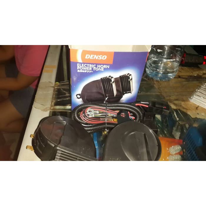 Klakson Keong Denso & Kabel set Relay Hella