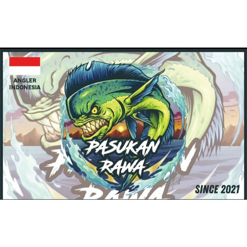 bendera klub mancing burung kicau mania kali liar keren custom satuan fullprint printing