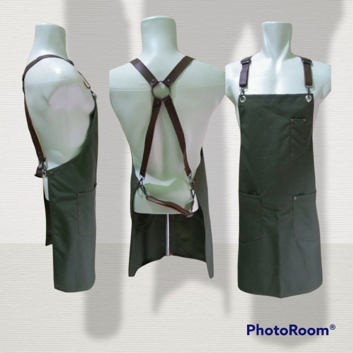 Terlaris❤❤ Celmek barista/cafe/kopi/ APRON CELEMEK BARISTA KANVAS MURAH PROMO