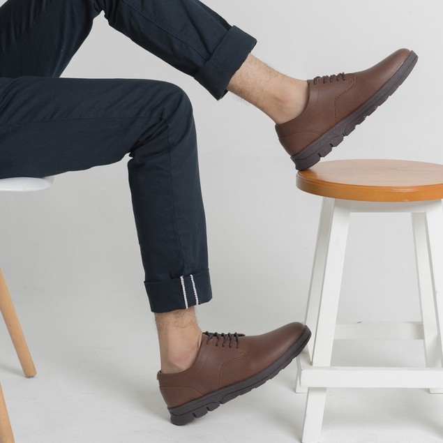 ARFA BROWN |FORIND x Besic| Sepatu Kasual Original Santai Formal Kerja Kuliah Pria/Cowok/Men Ori New