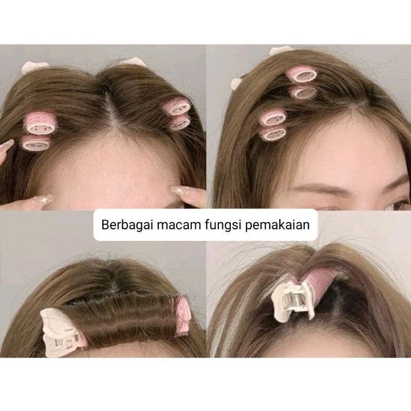 KOREAN ROLL HEATLESS HAIR STYLE CURLER - ROL VELCRO PONI ANTI LEPEK PREMIUM ALA KOREA - ROL ROLL RAMBUT PLASTIK MURAH