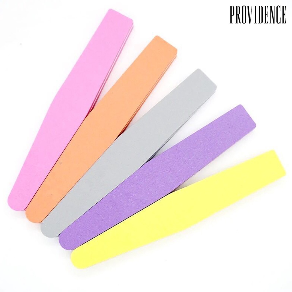 Providence 10Pcs/Set Nail File Washable Polishing Rhombus Sponge Beauty Nail Buffer for Manicure