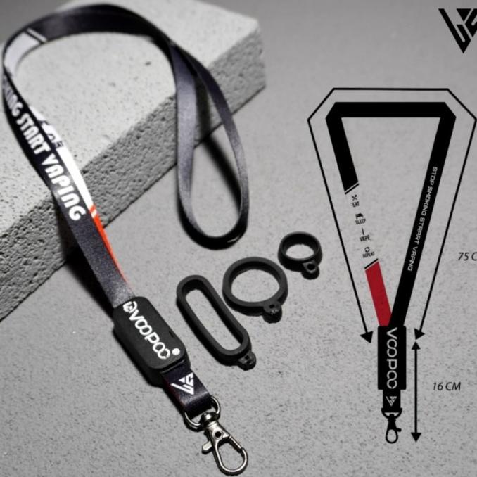 

Ready oke] L1C01 - Lanyard device tissue printing / gantungan tali free 3 ring