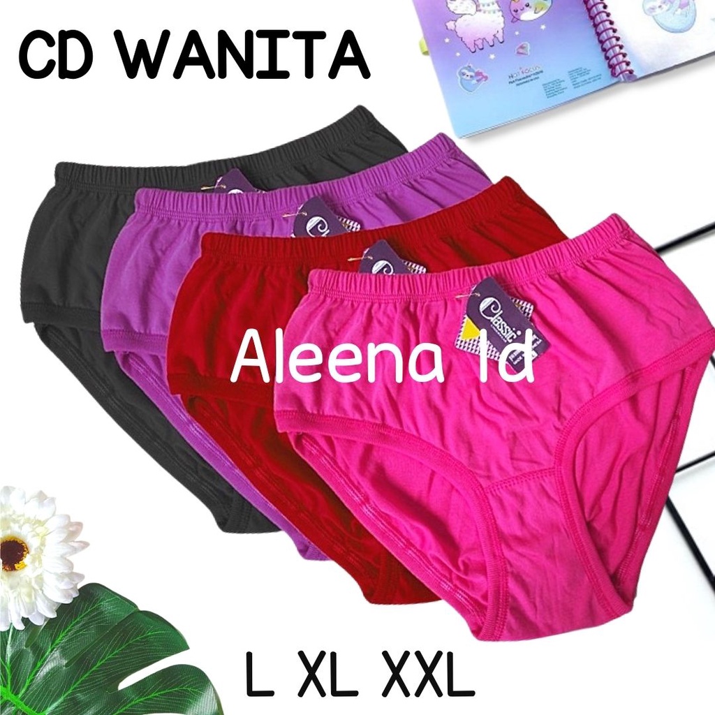 1 pcs celana dalam wanita LINGERY cd wanita katun / CLASSIC SIZE XXL / bahan lembut nyaman