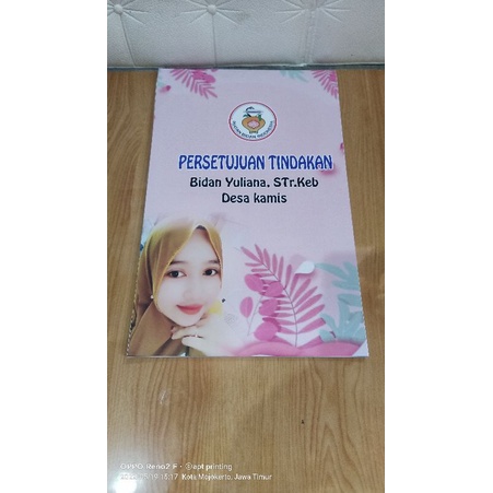 Buku Admin kebidanan custum COVER UKURAN FOLIO