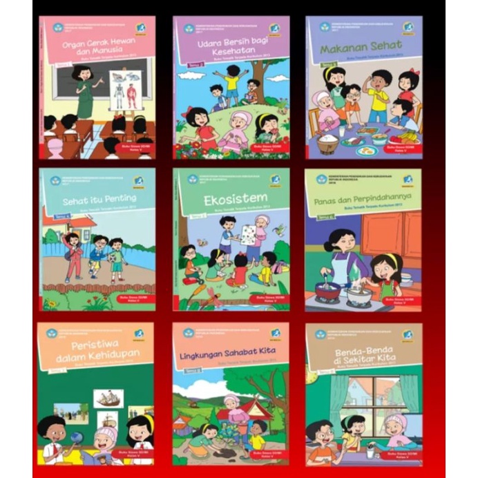 

buku tematik kelas 5 SD mi kurikulum 2013 / tema 1 2 3 4 5 6 7 8 9 / kementrian p dan k pendidikan dan kebudayaan