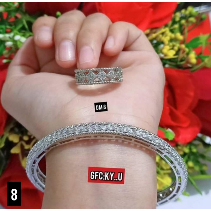 Gelang  Bangkok Permata Mewah Free cincin (COD)