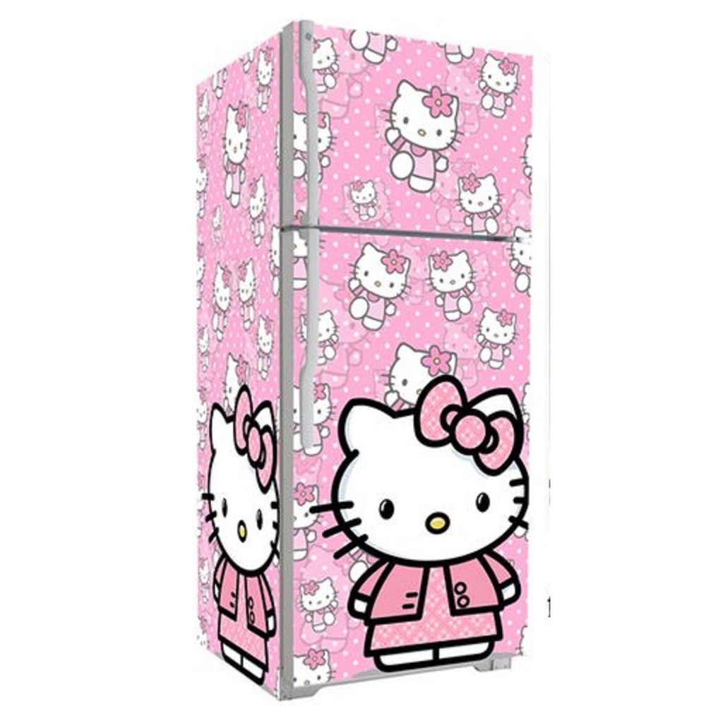  STIKER  KULKAS  1 PINTU 2 PINTU MOTIF HELLO KITTY Shopee  