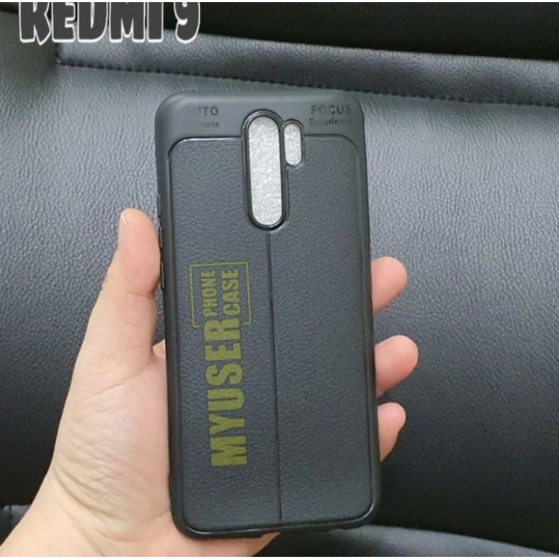 Xiaomi Redmi 9 , Redmi 9A , Redmi 9C case kulit jeruk carbon leather auto focus