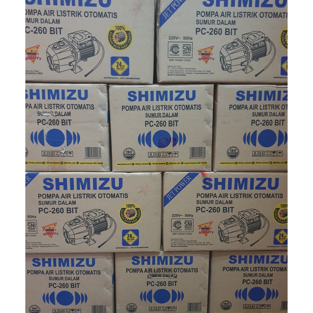 Pompa air Shimizu Jet Pump PC-260 BIT / PC 260 BIT / PC260 BIT (Complete set)