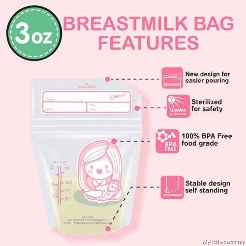 Sunmum Breast Milk Storage Bags 3oz 30bags