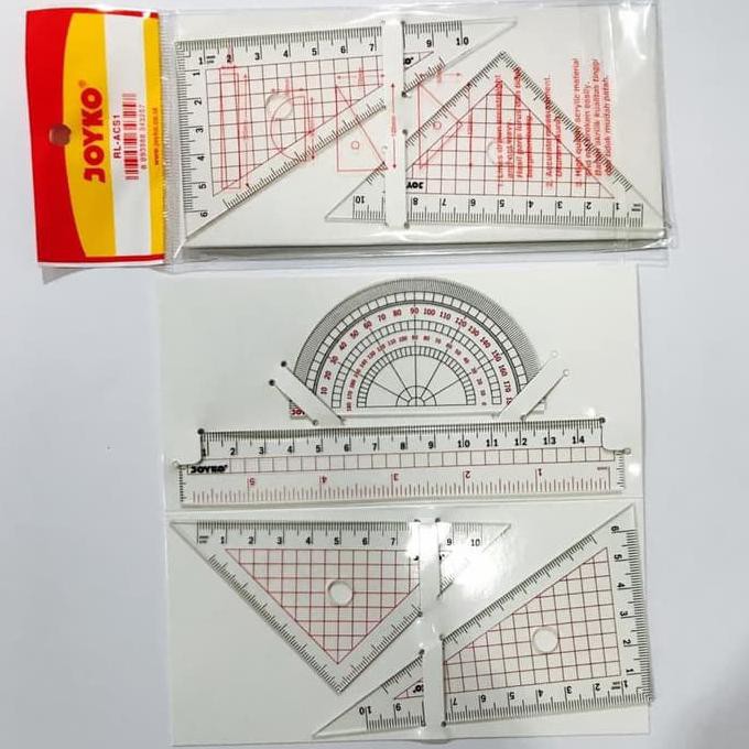 

PENGGARIS SEGITIGA , BUSUR 1 SET ISI 4 BUAH JOYKO PALING MURAH