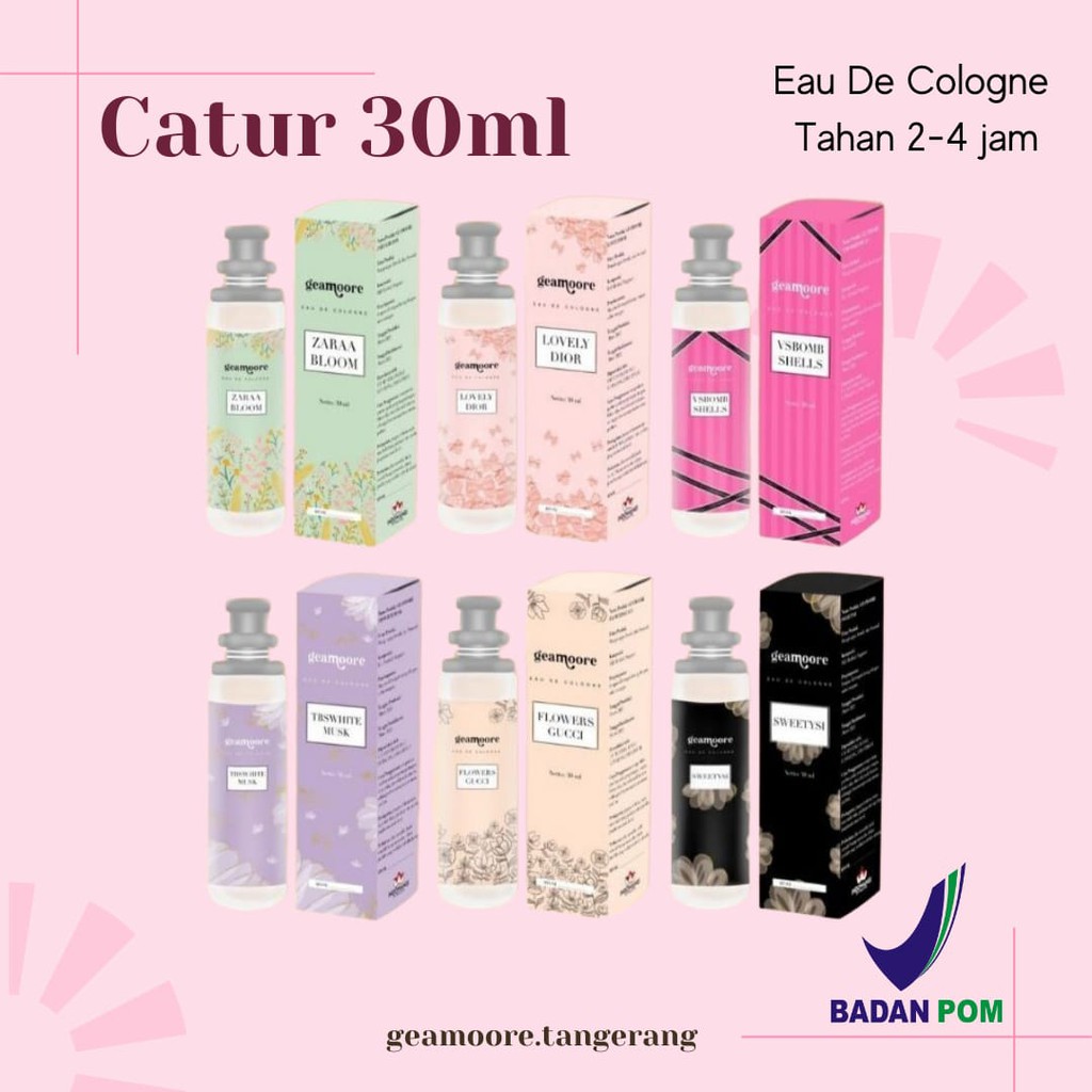 GEAMOORE NEW PERFUME / PARFUM BOTOL CATUR UKURAN 30ML