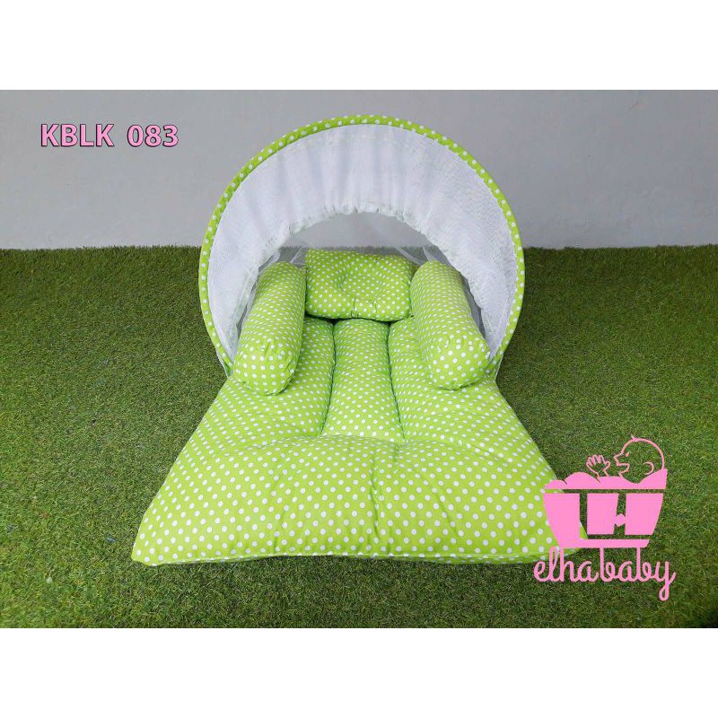 kasur bayi kelambu lipat/tempat tidur bayi baru lahir
