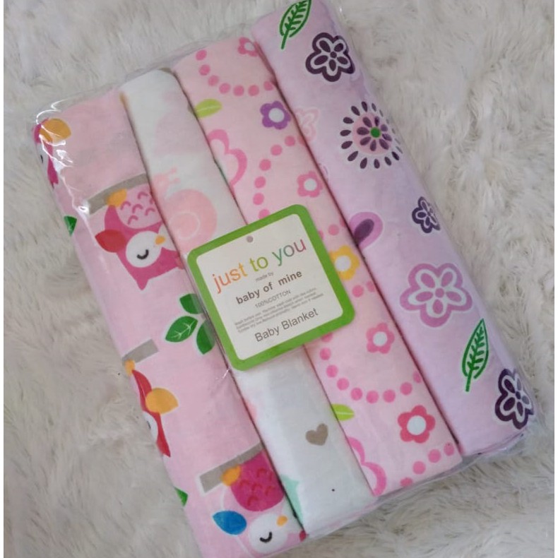 Bedong bayi selimut kain premium just to you 4in1