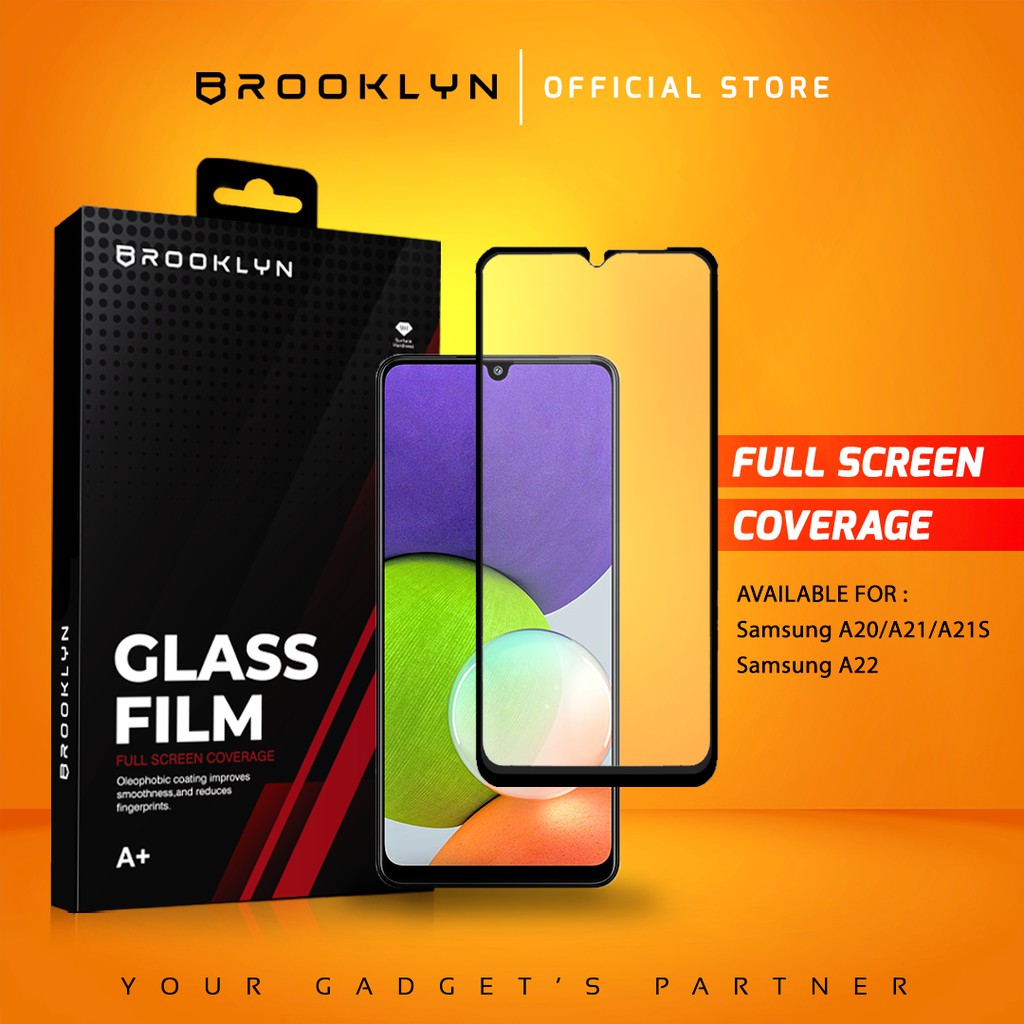 Brooklyn Tempered Glass SAMSUNG A20/A21/A22 Full Cover Around Protection