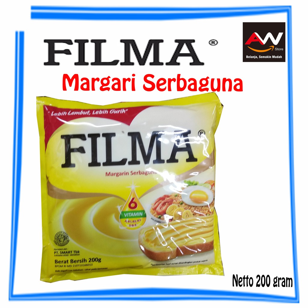 

Filma Margarin Gurih Serbaguna 200 gram 200gram Serba Guna