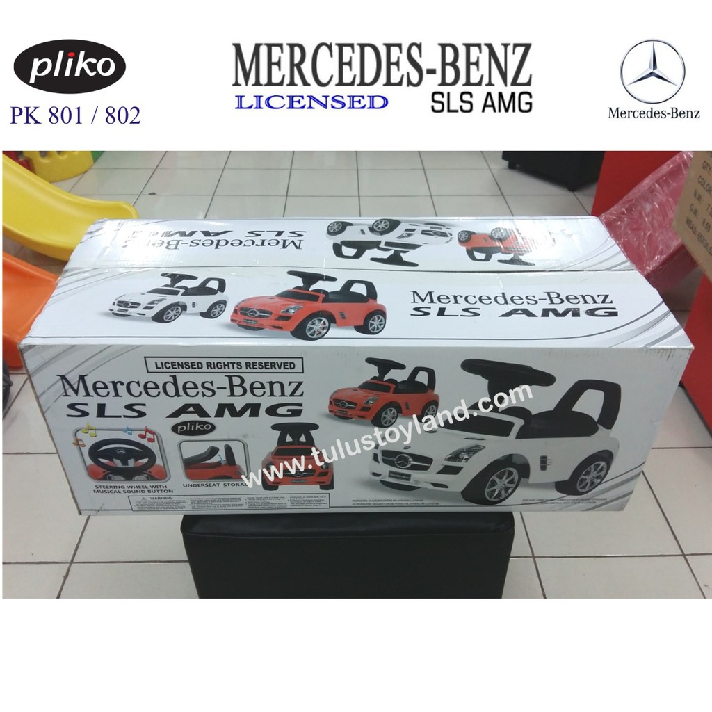 Pliko Ride On 801 802 Mercedes Benz Mainan Mobil Tanpa Aki