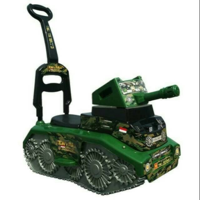 Mainan Anak Ride On Mobil Dorong Tank Tentara
