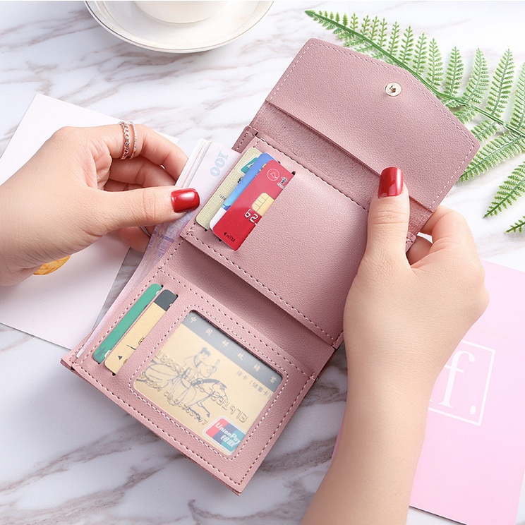 Dompet Mini Lipat Wanita Import Korea Amplop Style Wallet Simpel Premium Cewek Fashion Murah Grosir COD TOKO92