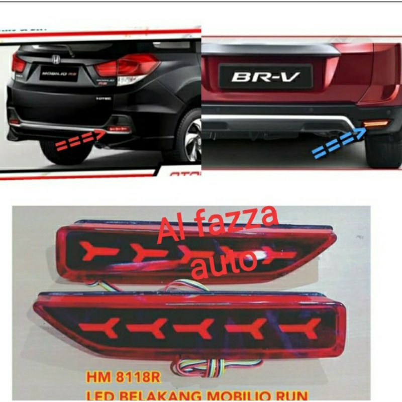 Lampu Reflektor LED Bemper Belakang Honda Mobilio BRV