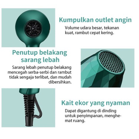 Hair dryer multi-range adjustment Pengering rambut CFJ-2