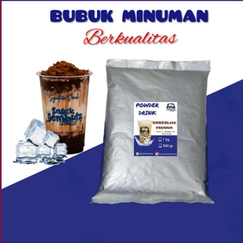 

Chocolate Premium/1000gr/500gr/Serbuk/Powder/Bubuk Minuman Kekinian