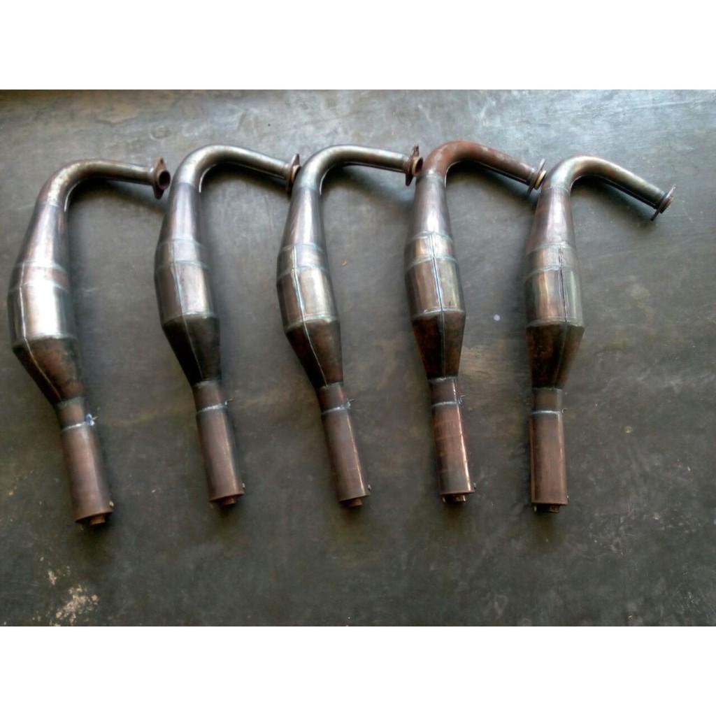 Knalpot Rx King Model Kupang Plat Janur Hitam