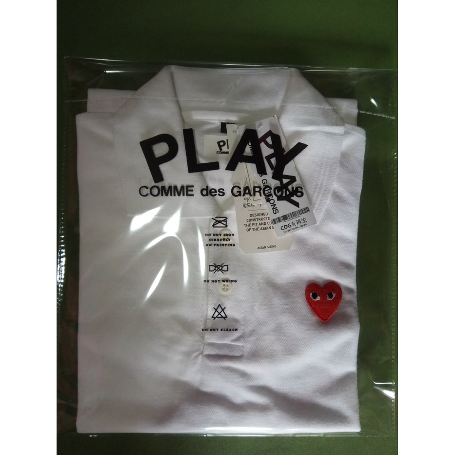 Polo Shirt Play Cdg, Kaos Kerah Play Cdg #Highquality #Premium