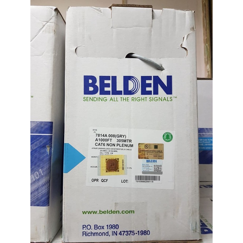 Belden Kabel LAN Cat6/ Kabel UTP Cat6 USA 7814A 008 Original