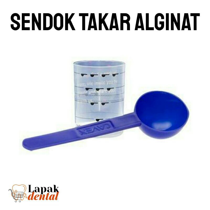 Sendok takar alginat / sendok pengukur material cetak alginat kedokteran gigi / takaran alginat