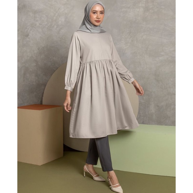 Calla plain tunik "NUDE"