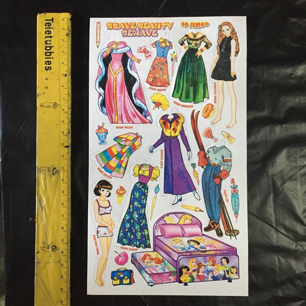 Mainan Anak Paperdoll BP Bongkar Pasang Boneka Kertas Jadul Jaman Dulu 90an-3