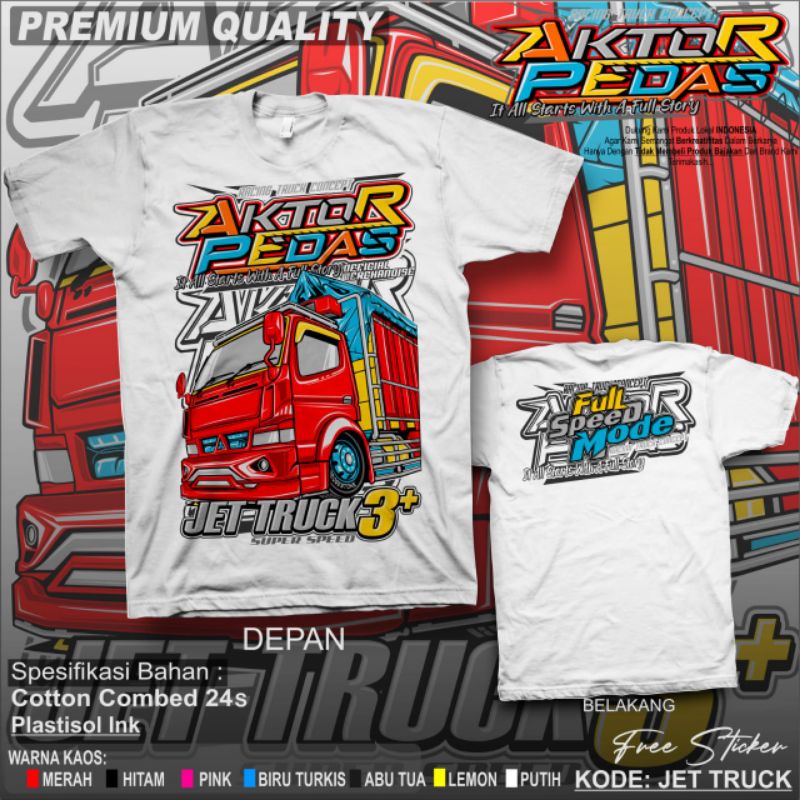 Kaos Truk New Actor Pantura / Kaos Distro Truck / Kaos Truck Lovers/ Kaos Gambar Truck