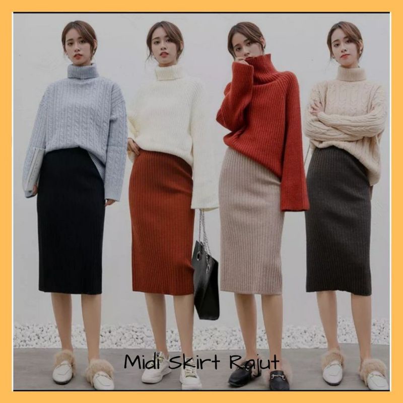 Rok Span knitted  pendek  SEBETIS TERMURAH /ROK SPAN PENDEK /ROK RAJUT