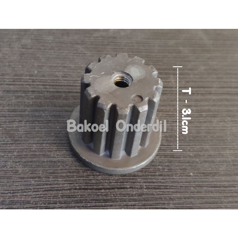 INTI PULSTATOR MESIN CUCI GERIGI LUAR 12 - GERIGI DALAM 11 - TINGGI 3.1CM