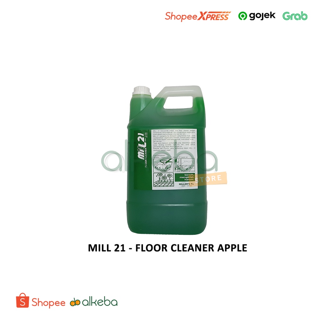 MILL 21 FLOOR CLEANER APEL 4 LITER - Cairan PEMBERSIH LANTAI kemasan galon