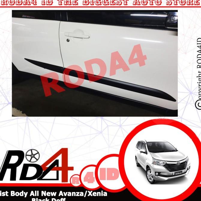 List Body Grand AVANZA XENIA Black Doff Hitam Dop 2016 2019 rod4 Berkualitas