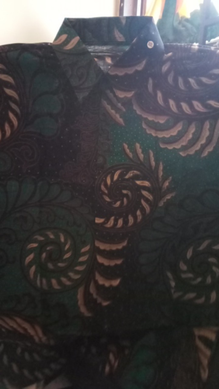 Size M L Xl Xxl Xxxl Bswart Batik Hrb026 Kenongo Hem / Kemeja Batik / Kemeja Pria Lengan Panjang