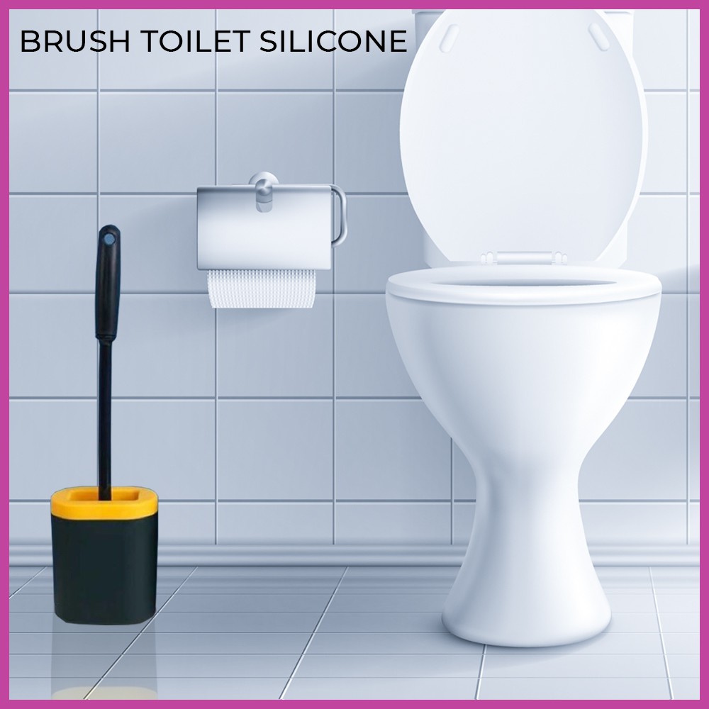 Sikat WC Silikon/Sikat WC Gangang Panjang Sikat WC Toilet Original Terbaik